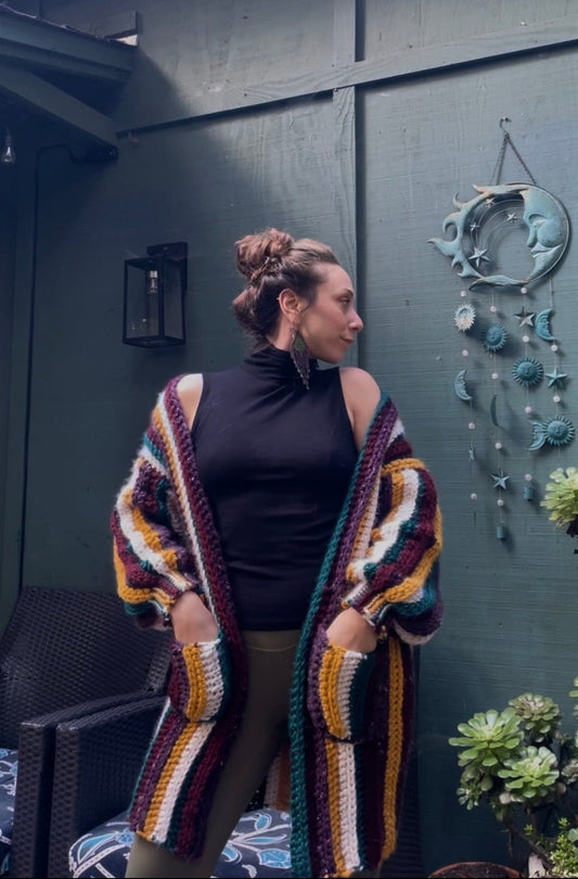 Bubble Sleeve Cardigan