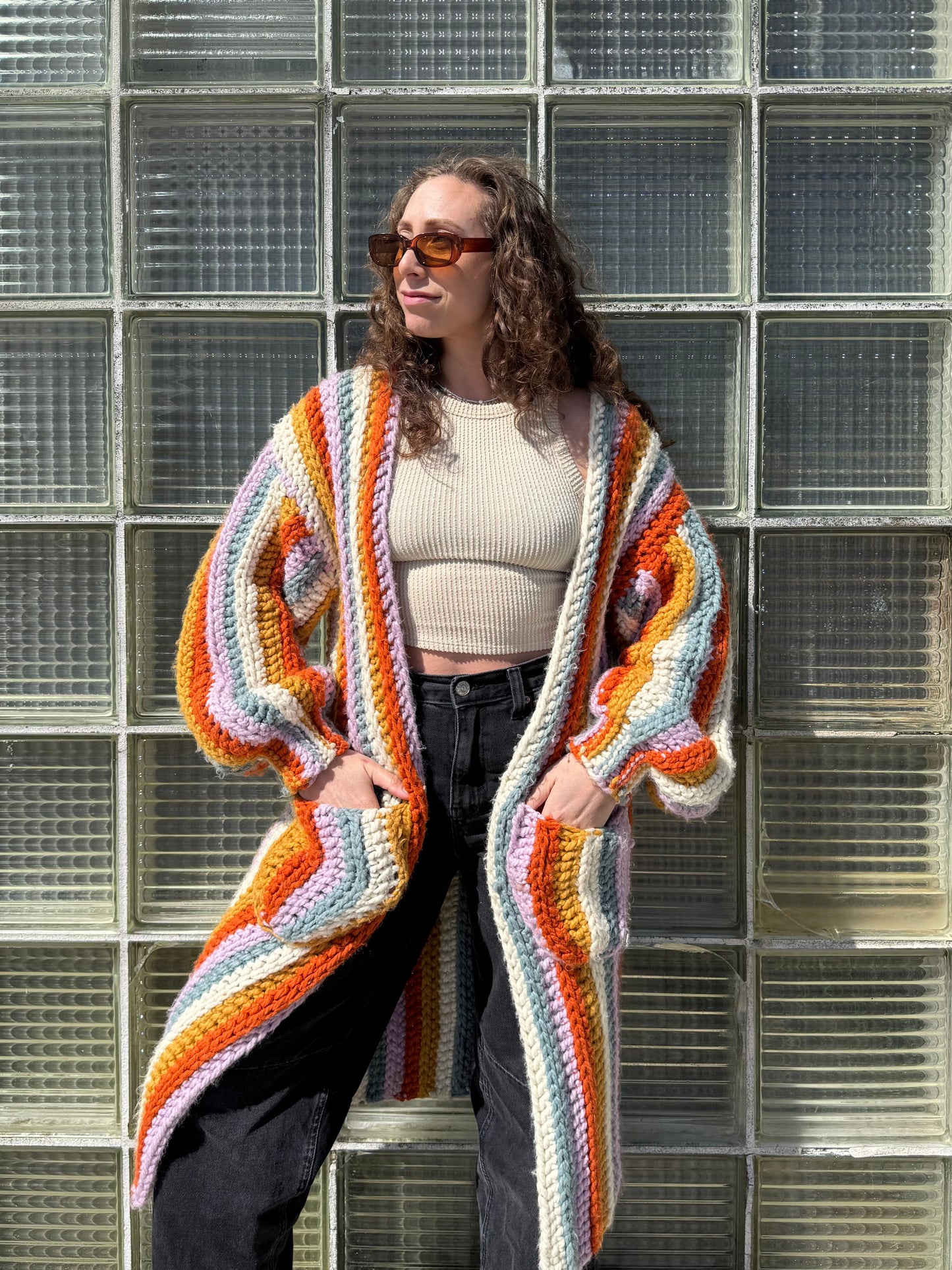 Bubble Sleeve Cardigan